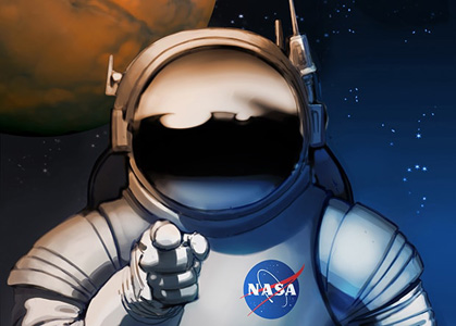 Марсианские плакаты NASA